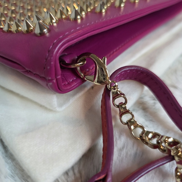 RARE Christian Louboutin Loubiposh Studded Clutch/Shoulder/Crossbody Bag - Picture 6 of 16